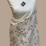 White Embroidery Saree with Floral Design